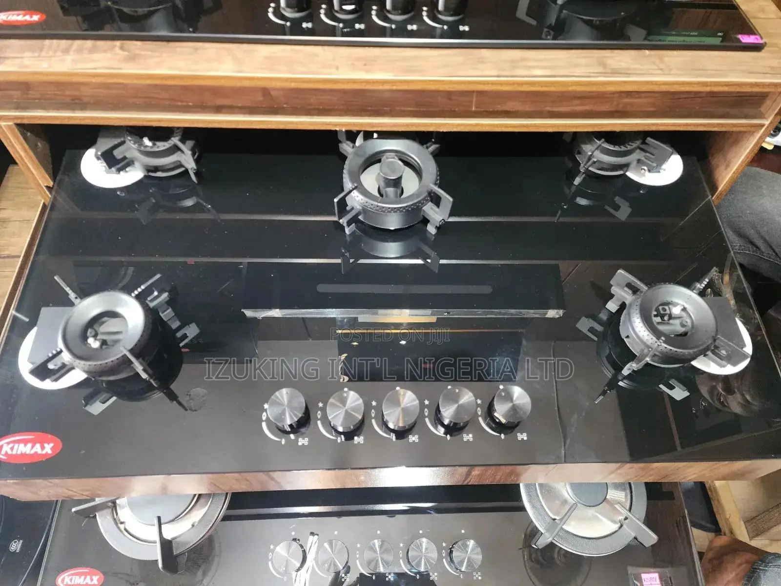 Kimax 90cm 5 Gas Burner 8mm Thickness Glass Built-in Cookertop Hob