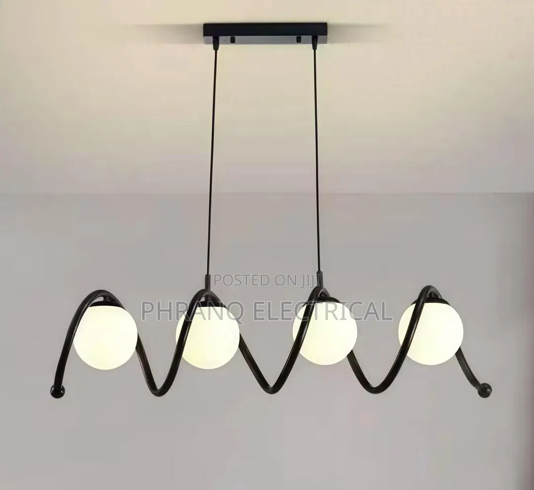 Modern Minimalist Wave Shaped Pendant Light