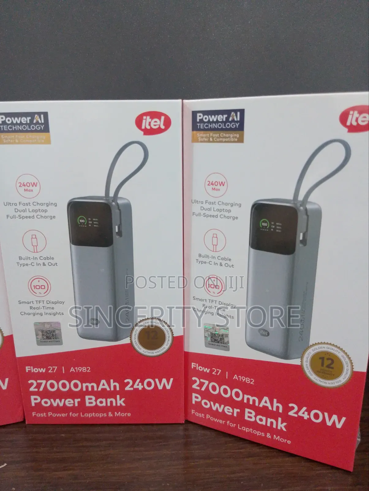 ITEL 27,000mAh 240w POWERBANK