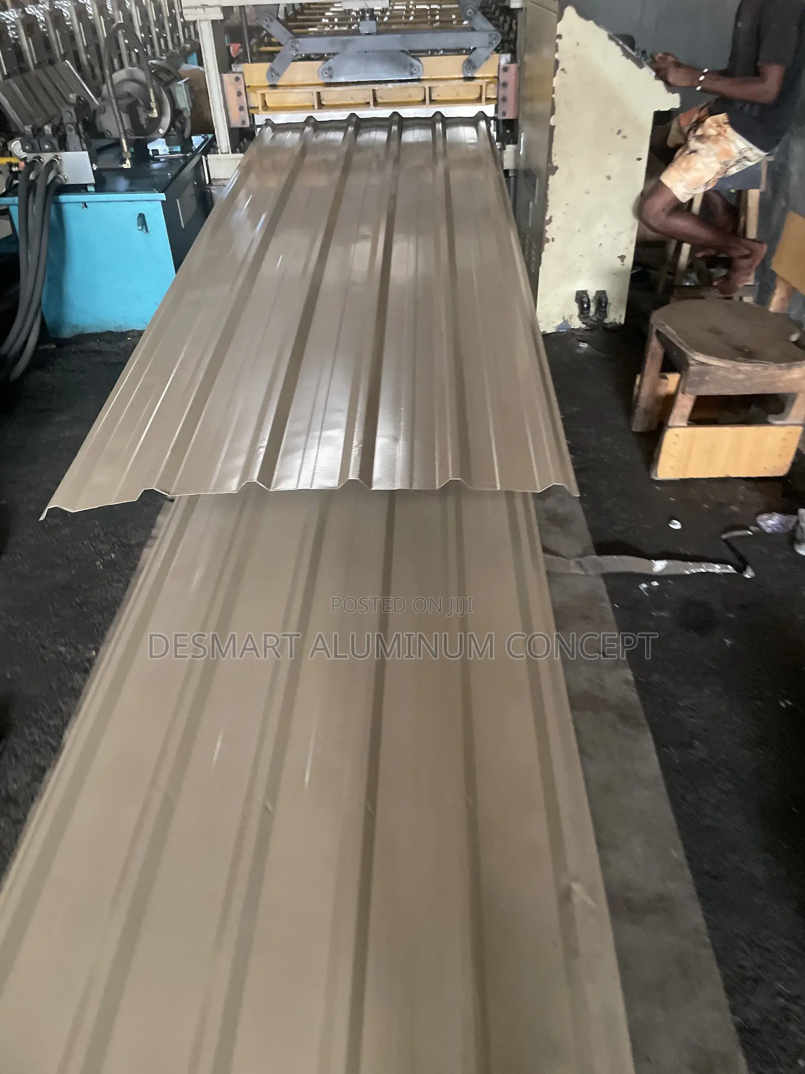 BEIGE 0.55mm.Aluminum Roofing Sheet,In Stock and Ready for Delivery