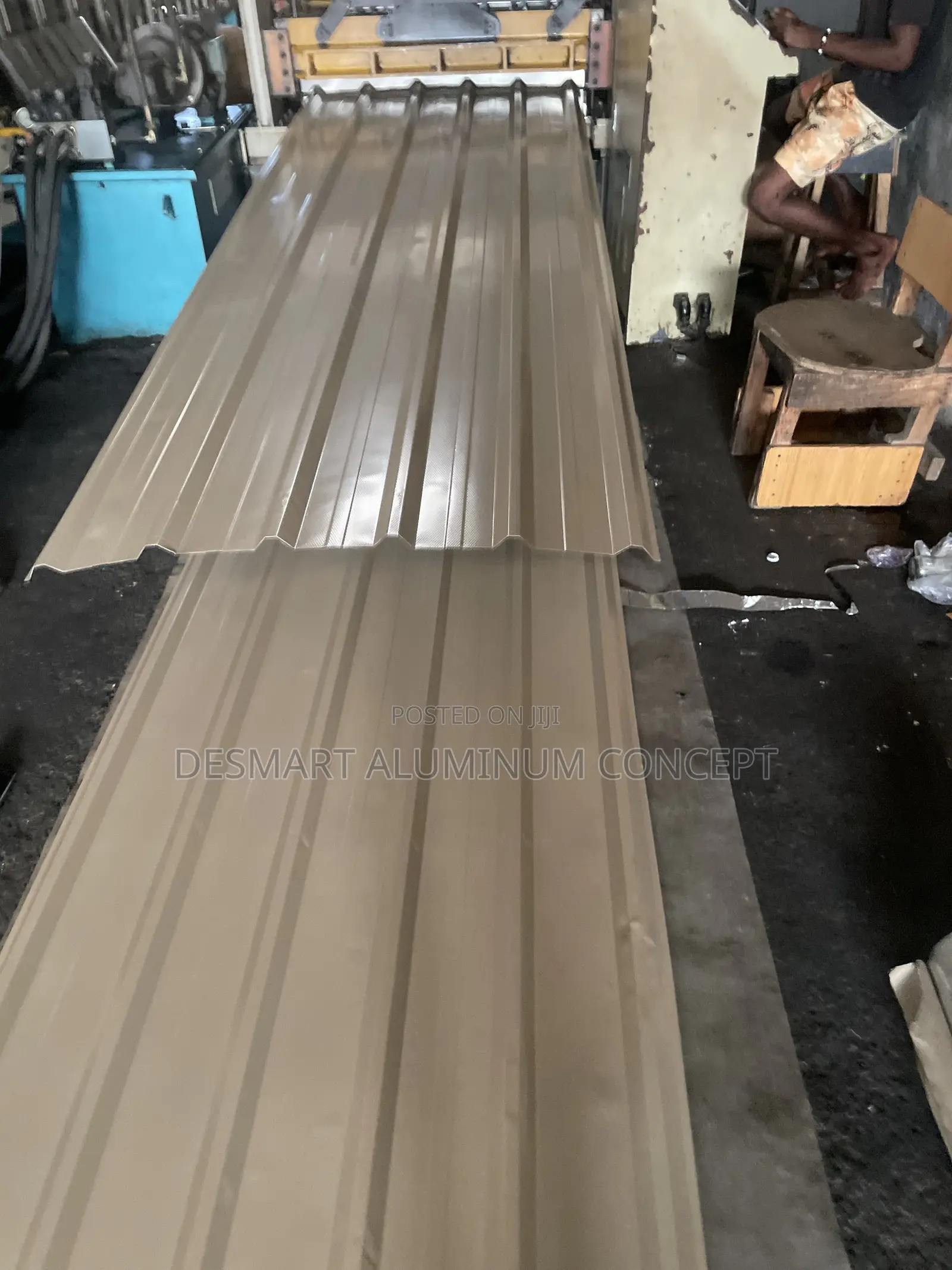 BEIGE 0.55mm.Aluminum Roofing Sheet,In Stock and Ready for Delivery