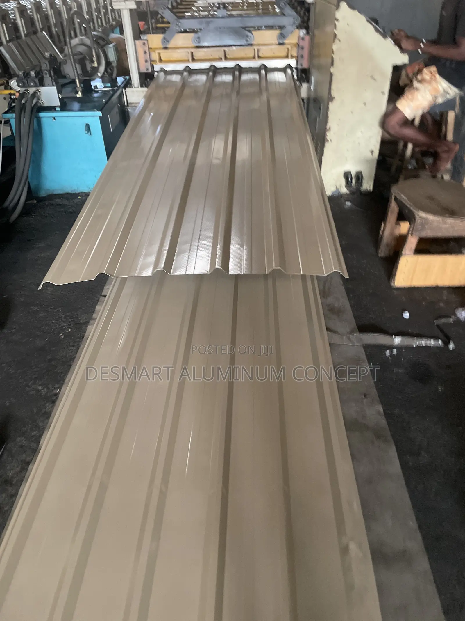 BEIGE 0.55mm.Aluminum Roofing Sheet,In Stock and Ready for Delivery