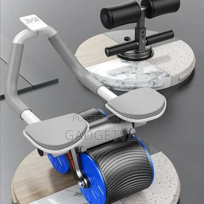 Automatic Rebound Abdominal Muscle Exercise Wheel With Timer