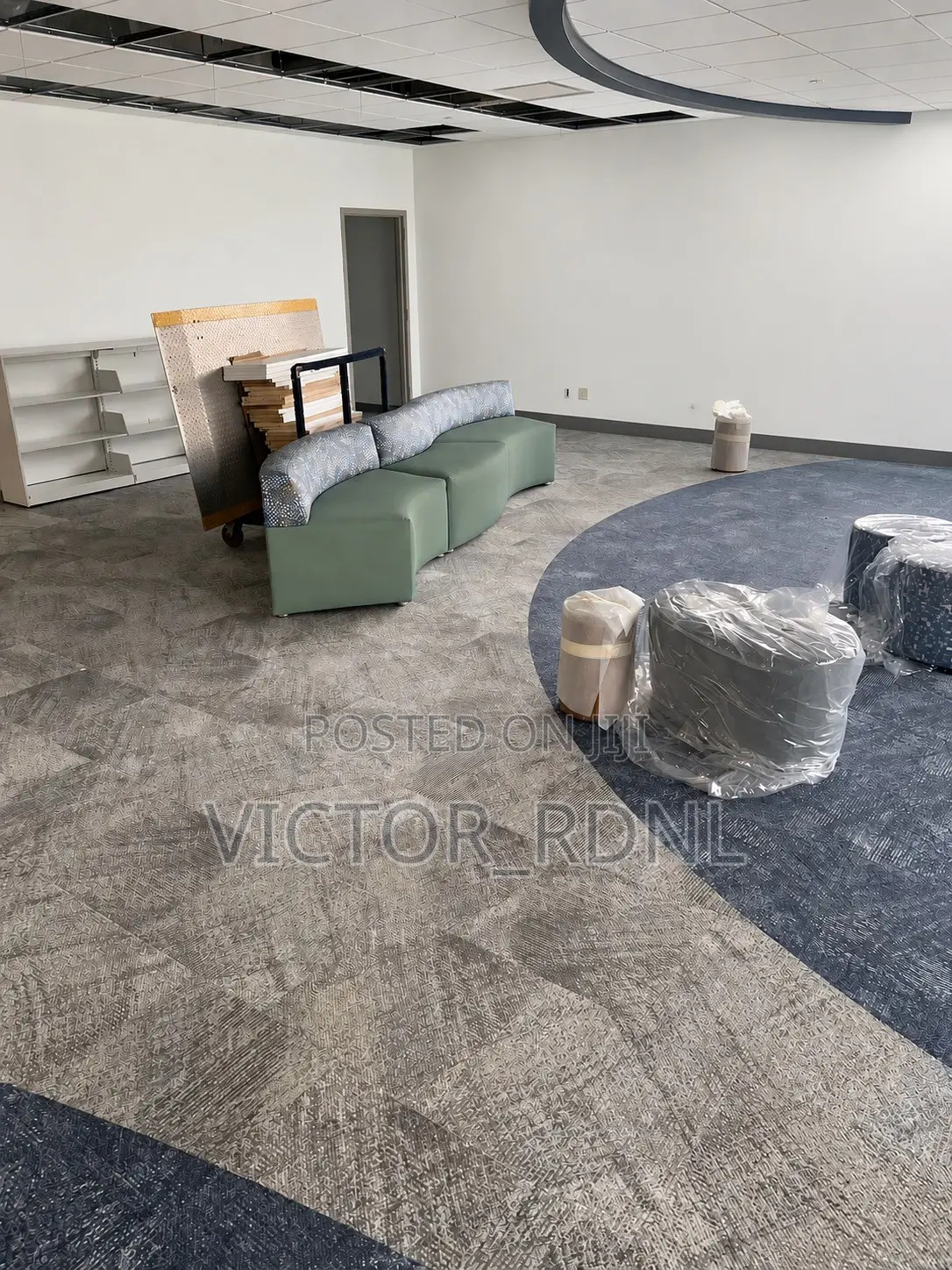 Grey Color Rug Carpet Tiles