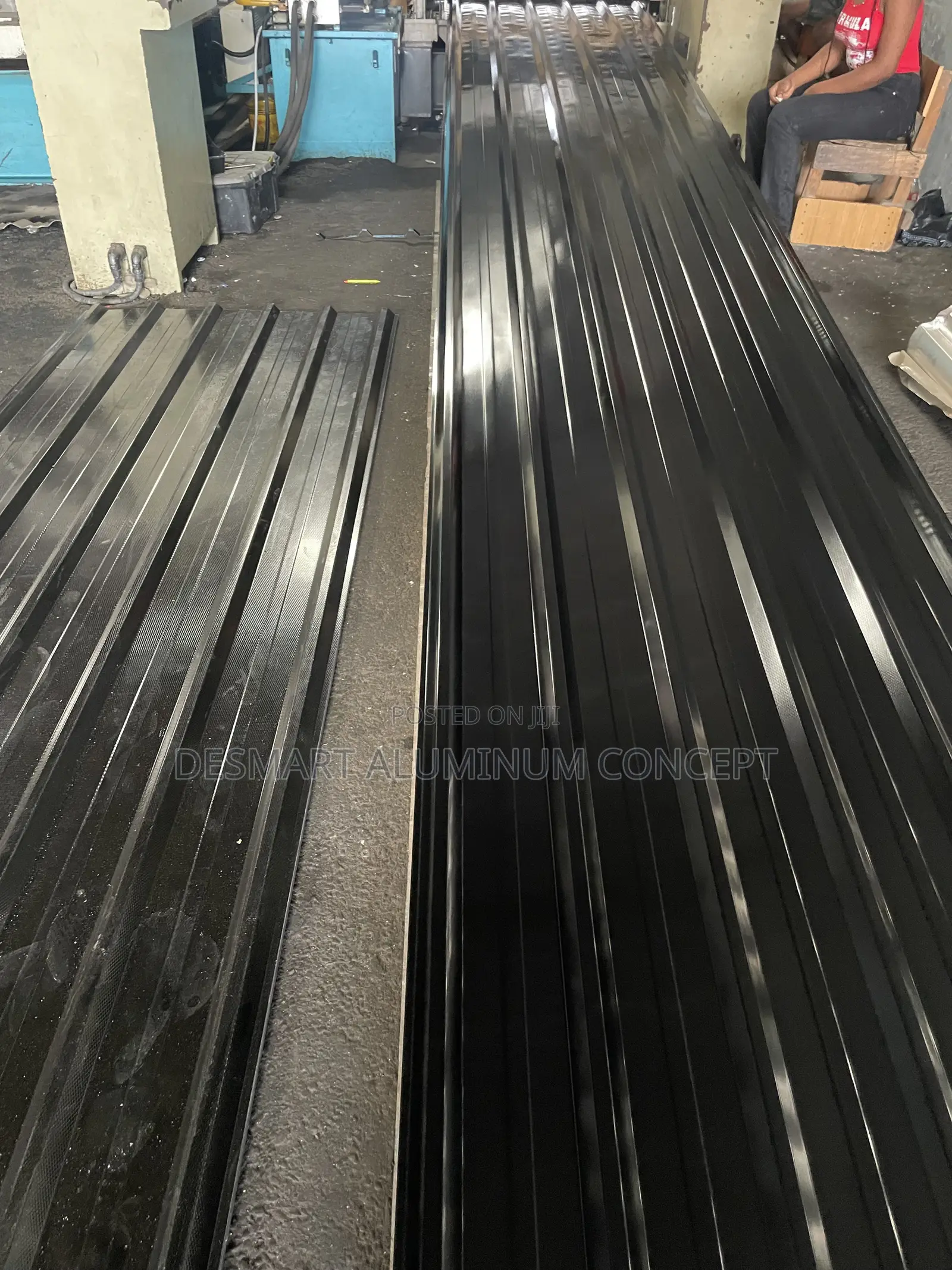 BLACK ,Aluminum Roofing,0.55mm Timeless Color. Heavy-Duty Strength.