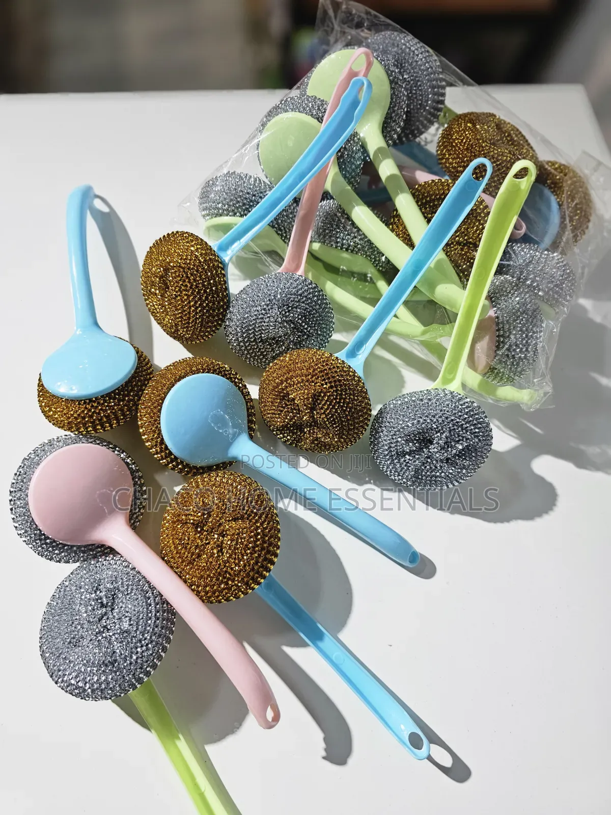 Long Handle Steel Wire Dishwashing Scrubber Brushes