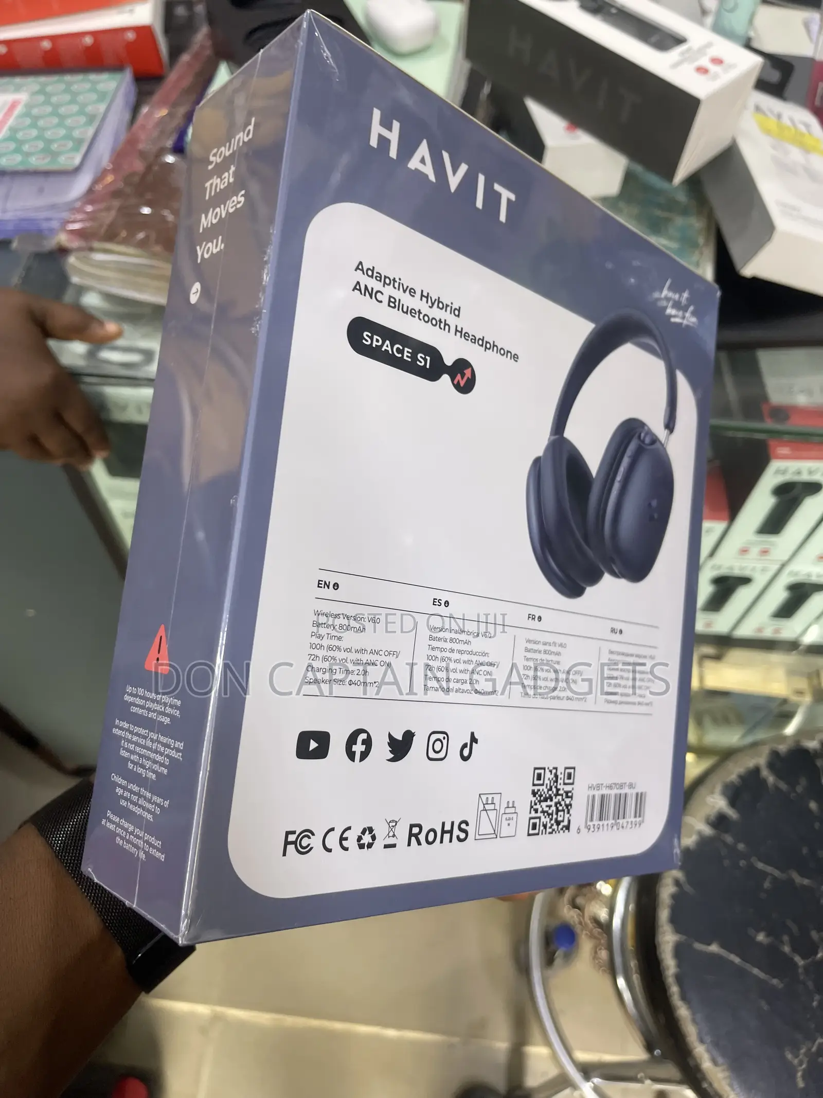 Havit Space S1 ANC Hybrid Bluetooth Headphones