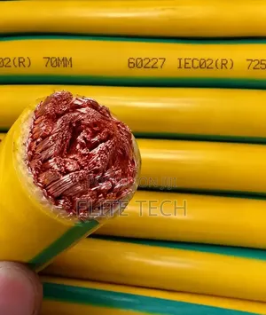 70mm Flexible Single Core Earth Cable (Yellow & Green) - Pure Copper