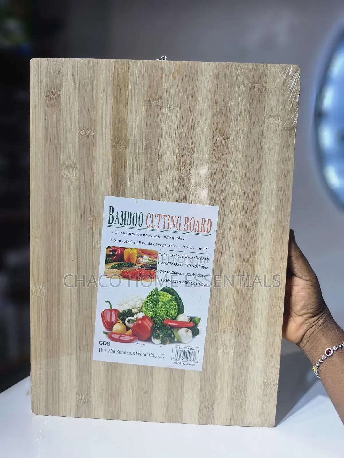 Large Heavy Duty Bamboo Wooden Chopping / Cutting Board