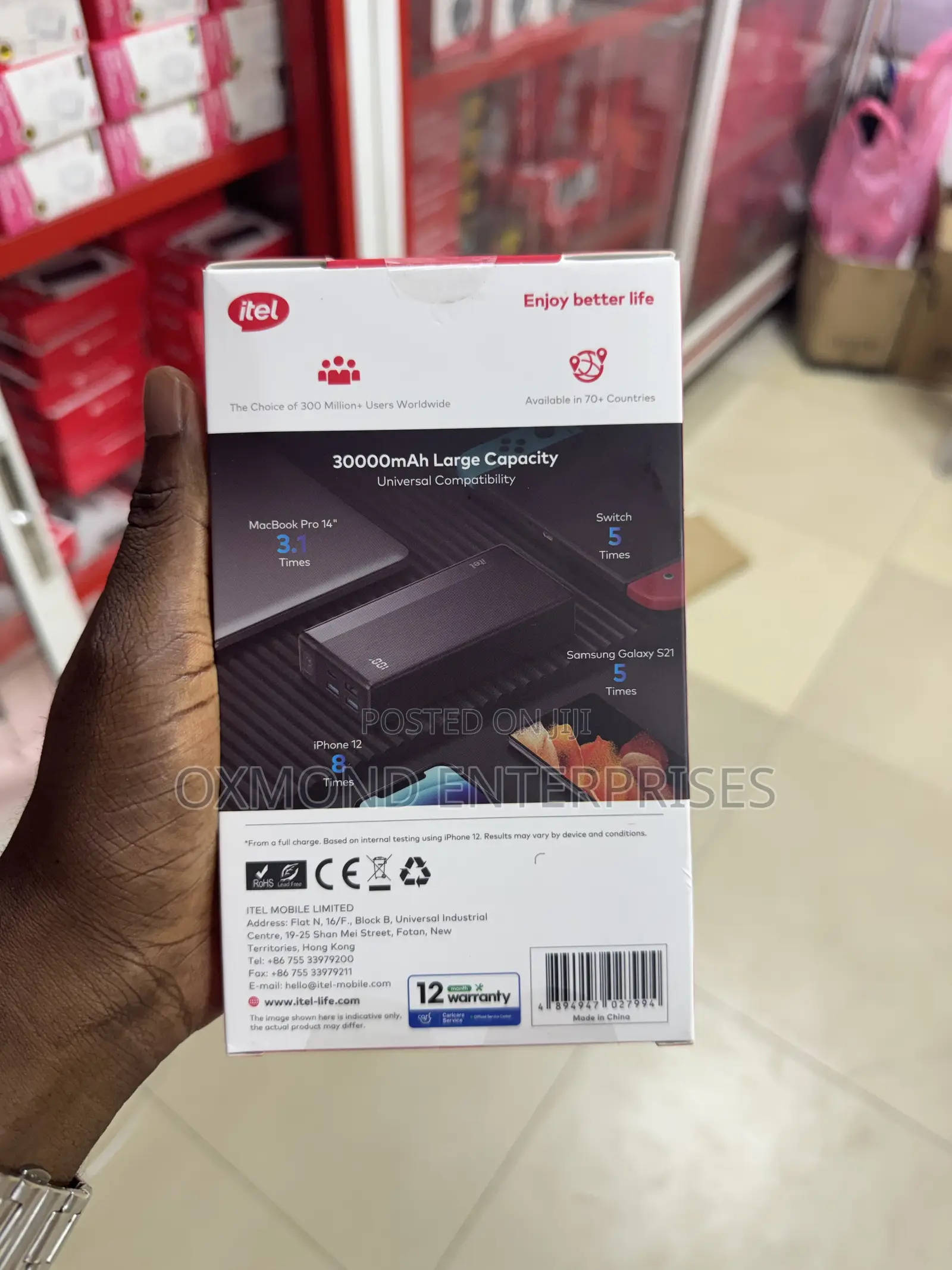 Itel 30,000 Mah Power Bank