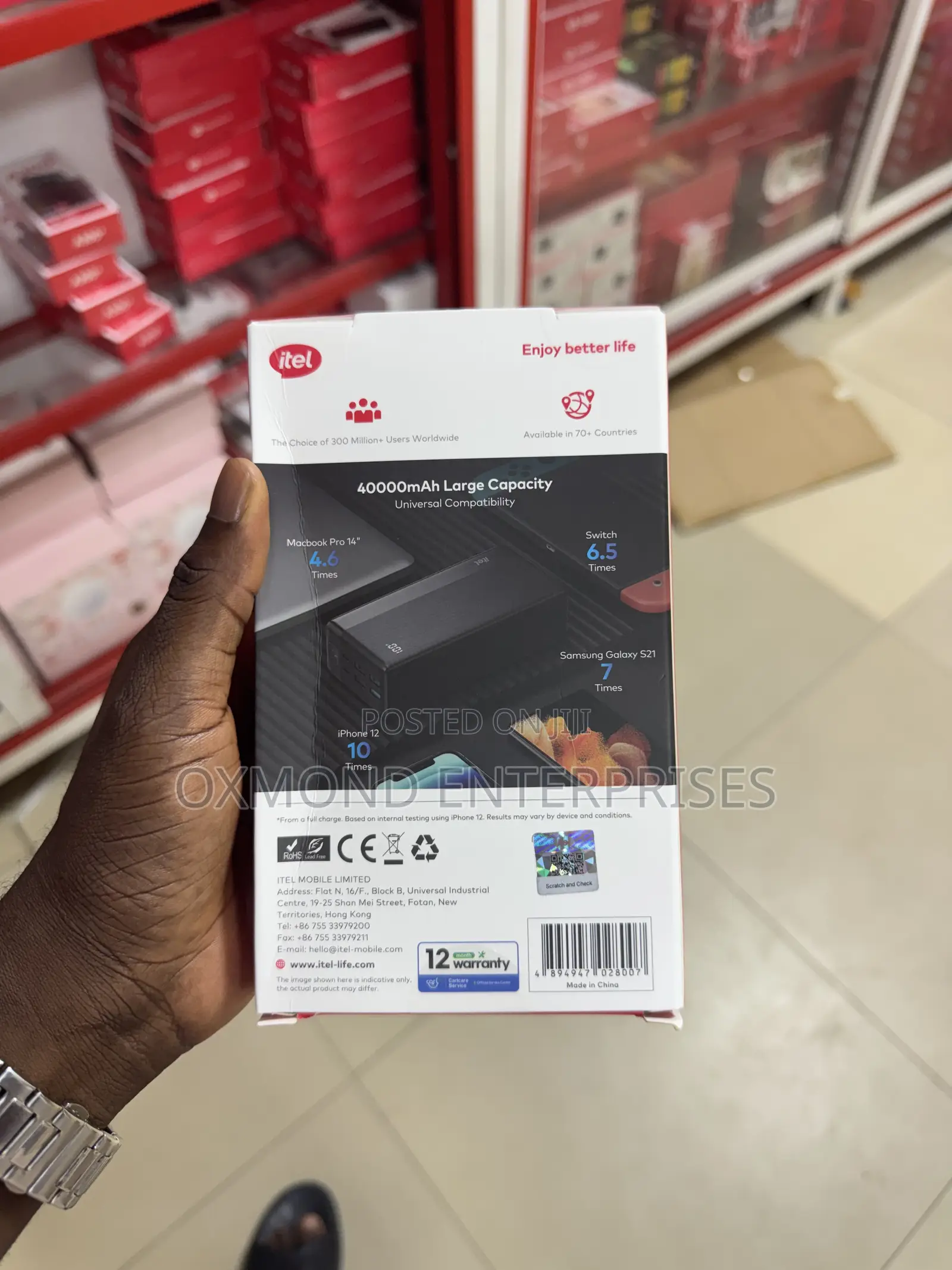 Itel 40,000 Mah Power Bank
