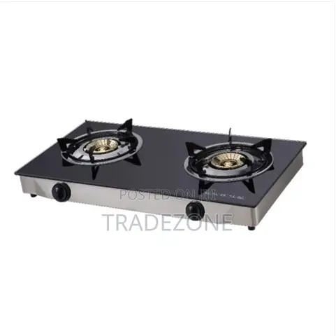 Scanfrost SFTTC2004C Table Top 2-Burner Gas Cooker With Glass Top