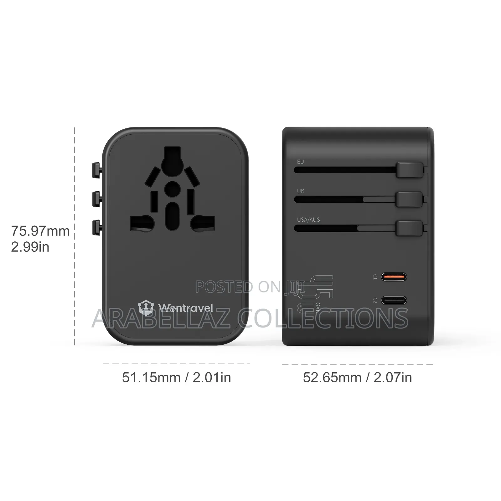 International Travel Power 2 USB-C and 2 USB-A Ports, Adapter