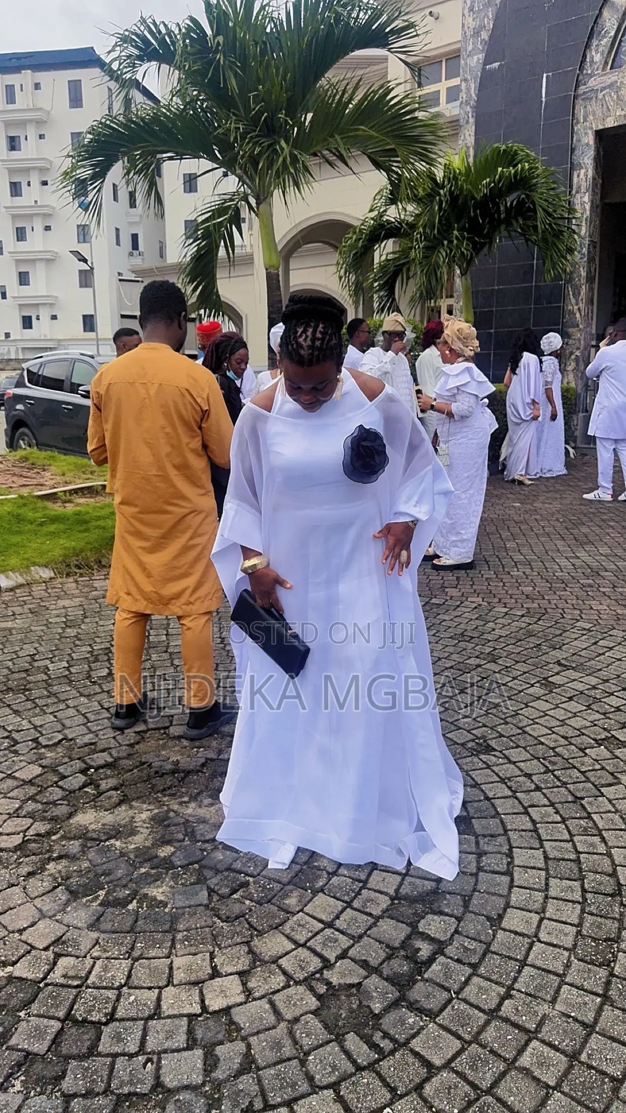 Elegant White Off-Shoulder Maxi Dress – RTWbyJide