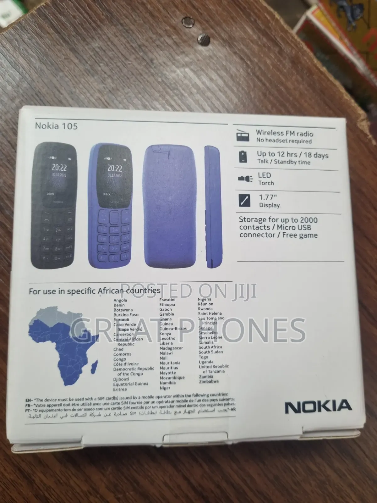 New Nokia 105 Black
