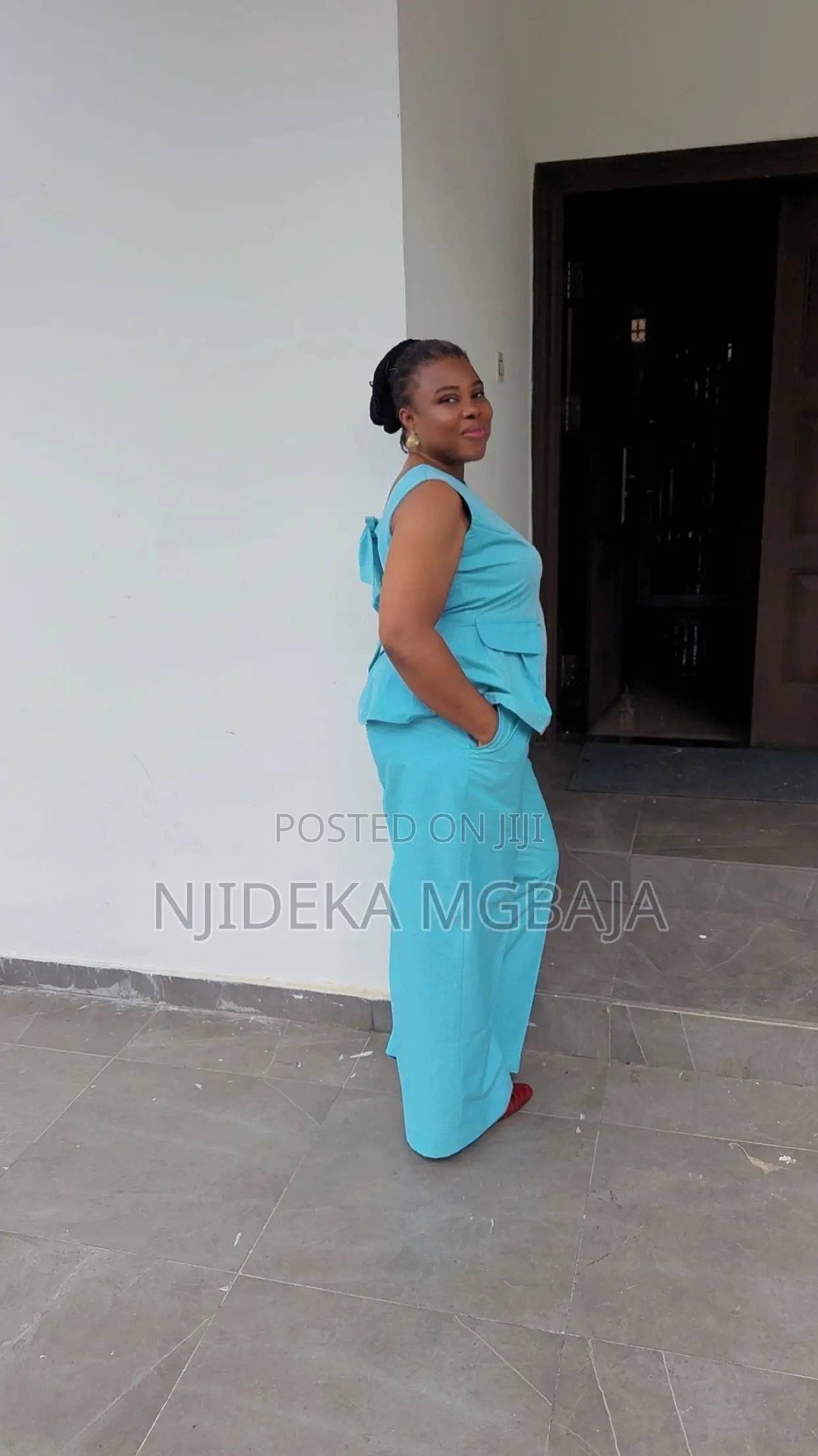 Elegant Turquoise Peplum Two-Piece Set – RTWbyJide