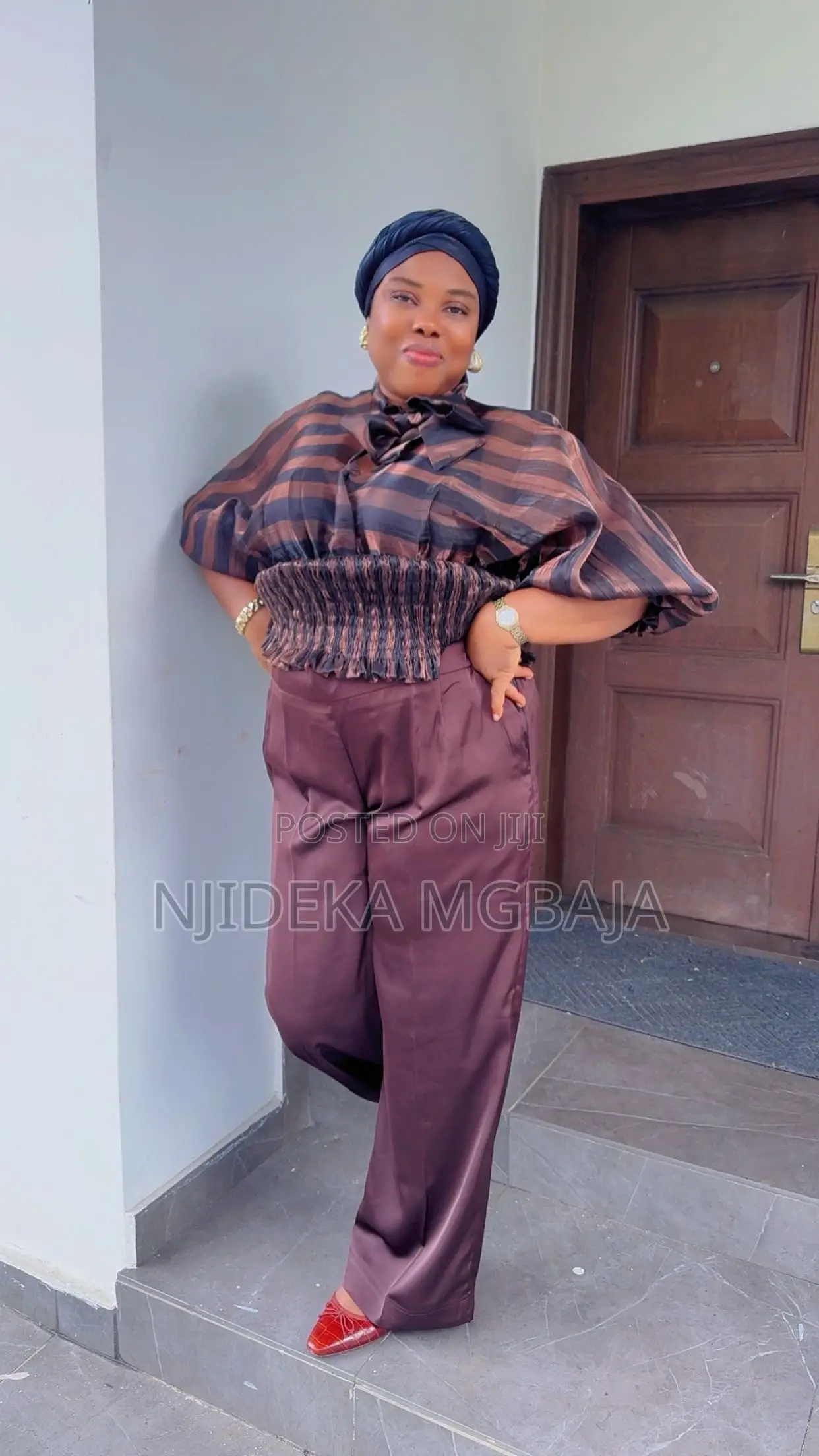 Chic Striped Statement Top Tailored Trousers – RTWbyJide