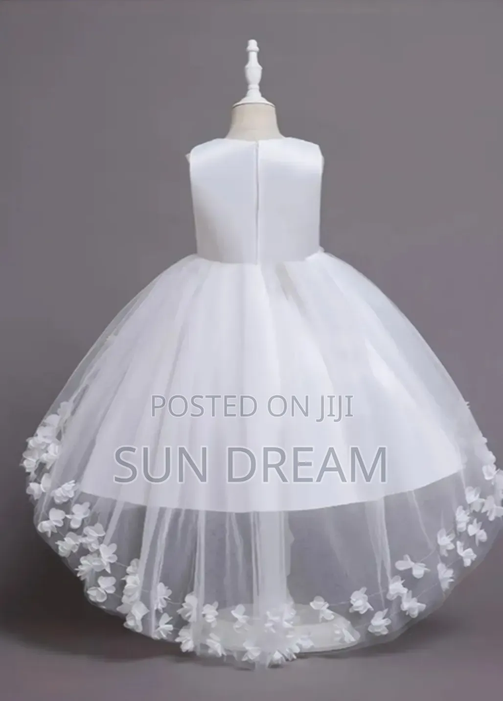 Wedding White Bridal Kids Dress Party Gowns