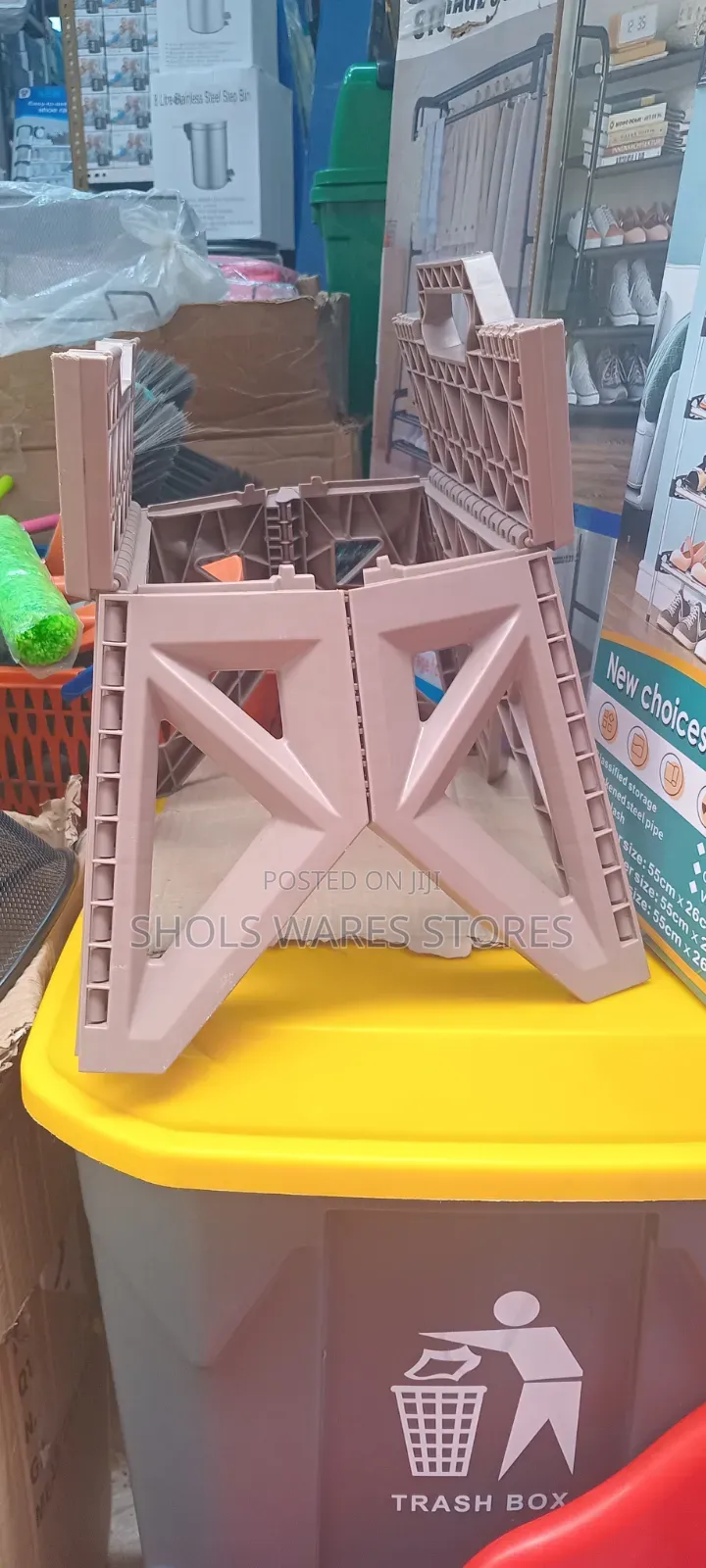 Foldable Plastic Stool Chair - Portable Heavy Duty Seat