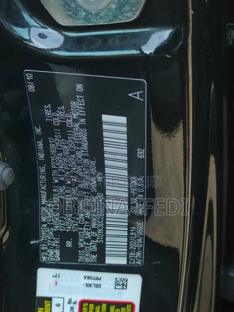 Toyota Sienna 2011 Black