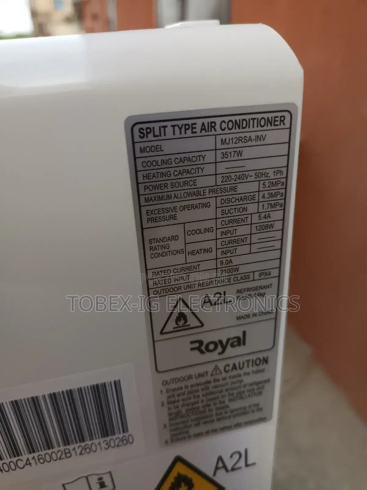 Royal 1.5hp Inverter AC Mj12rsa -Inv