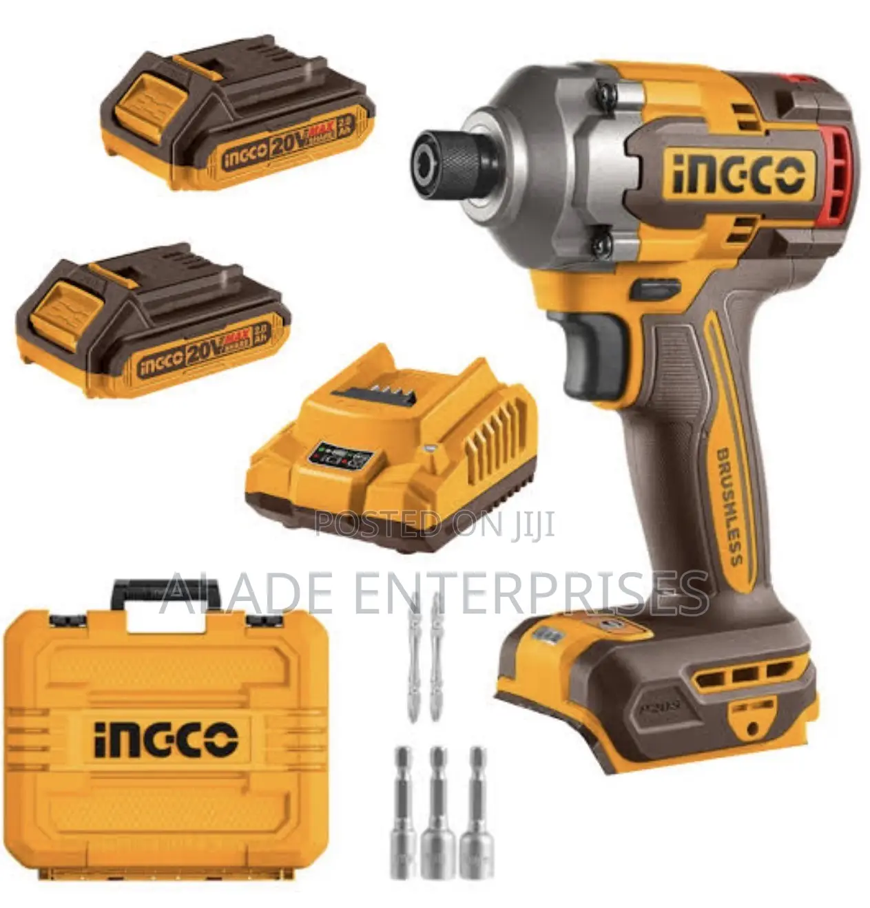 Ingco 20V Brushless Impact Driver 285Nm Cordless