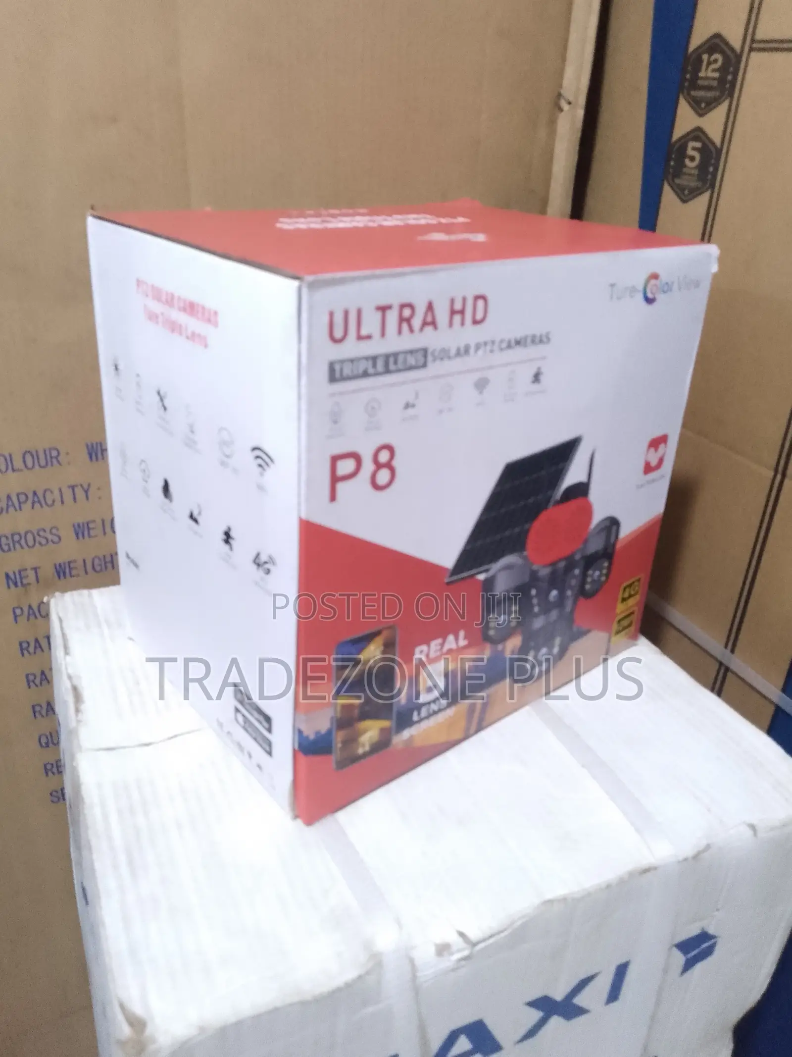 3-Lens PTZ Solar Surveillance Camera