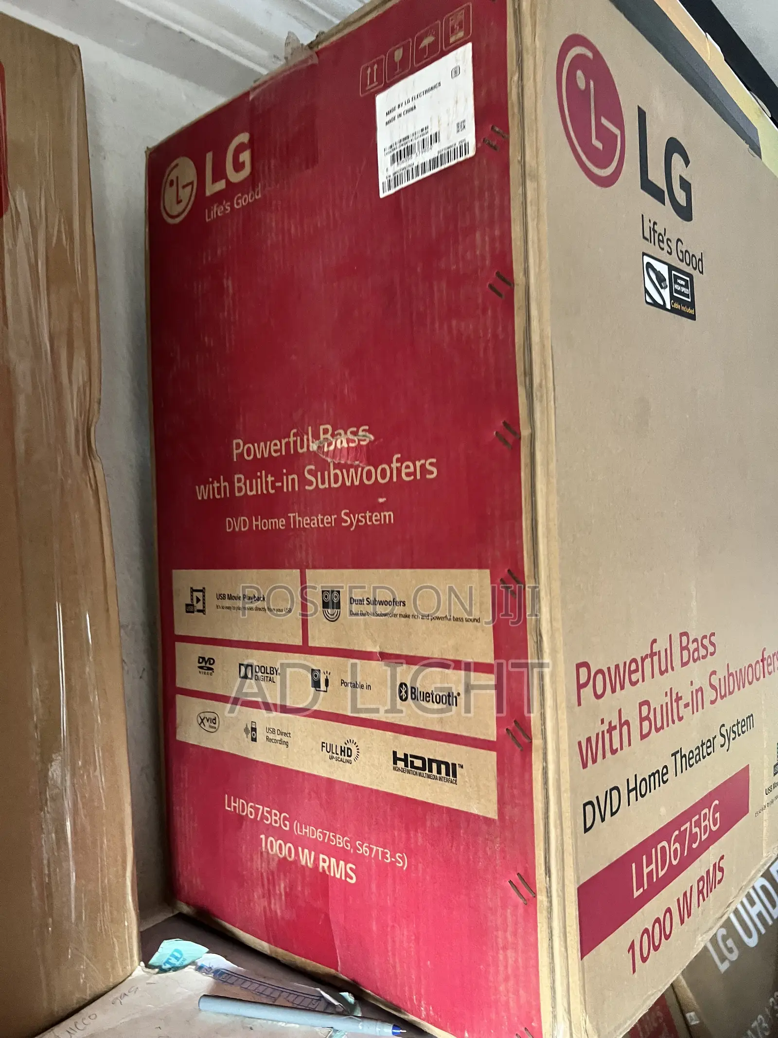 LG 1000w DVD Home Theater - Powerful Bass With Built-in Subwoofer