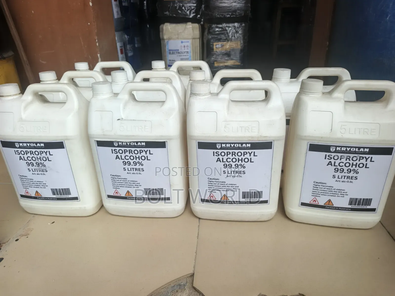 Isopropyl Alcohol 99.9% 5l Major Distributor Port Harcourt
