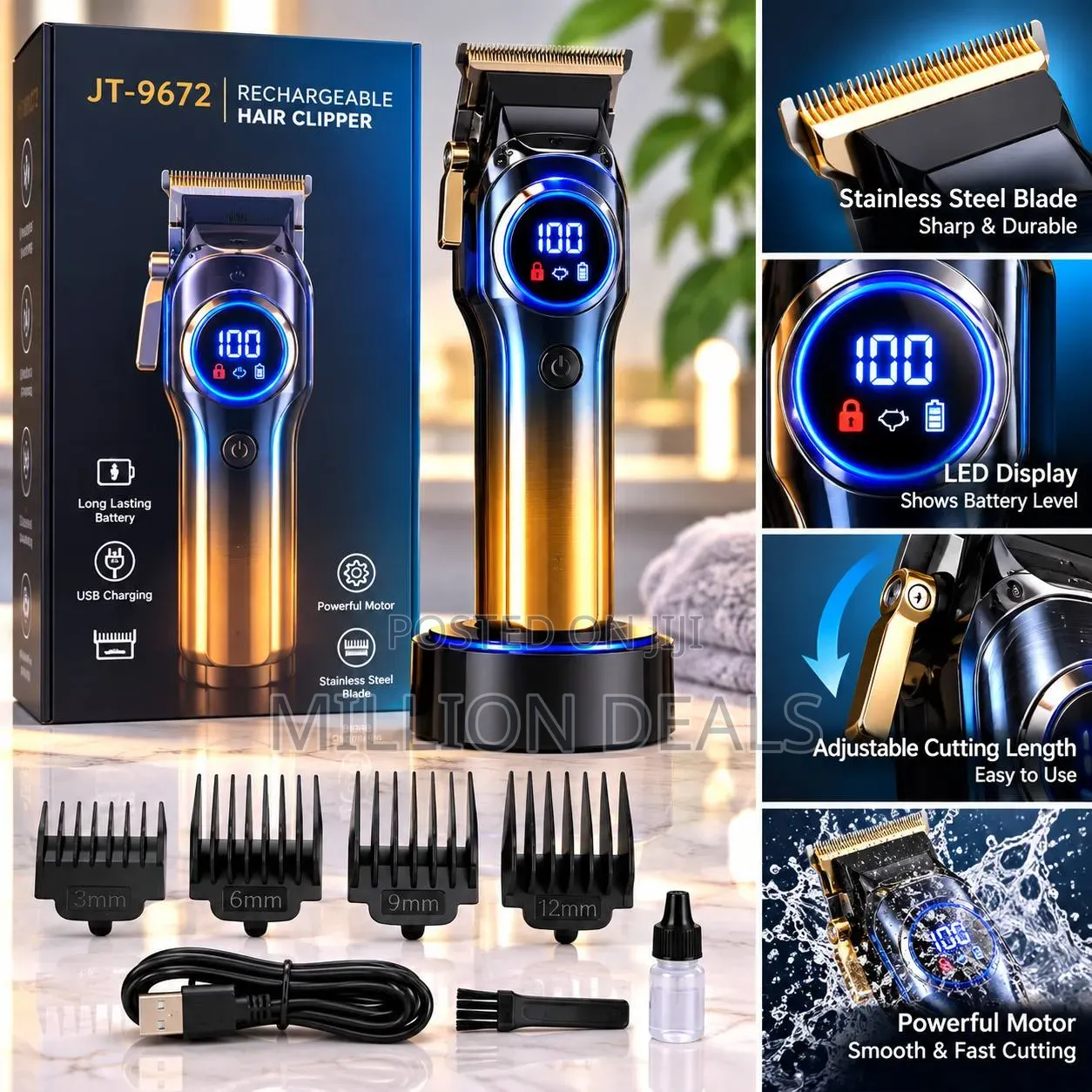 Rechargeable Led Classic Hair Clipper
