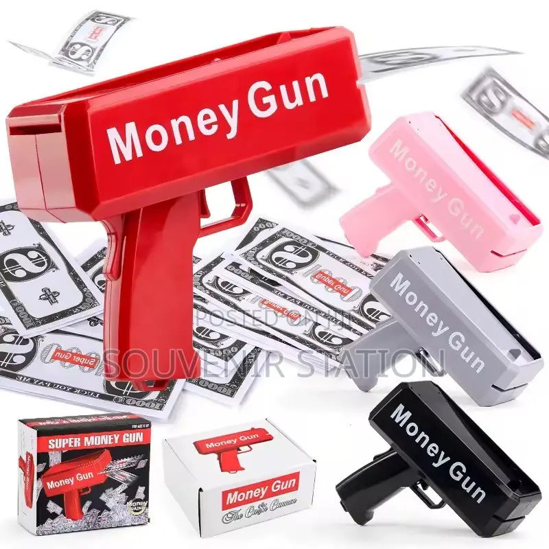 Money Gun Sprayer With Dummy Currency Notes