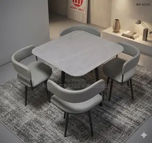 Beautiful Light Gray 4 Seater Dinning Table