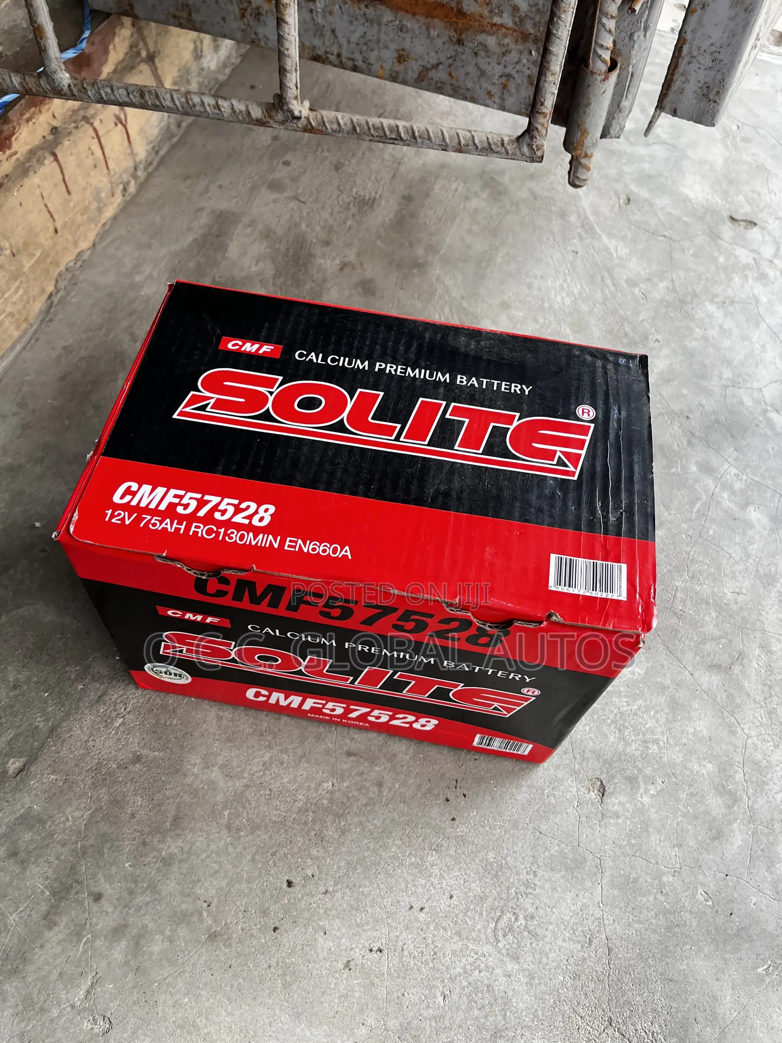Original Solite Korea Battery 75ah 12v for Toyota and Lexus Cars