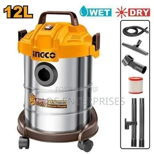 Ingco Wet and Dry Vacuum Cleaner 12L 1000W