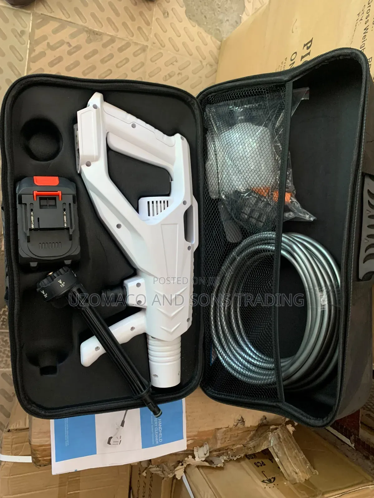 Rechargeable Battery Cordless High Pressure Washer Kit