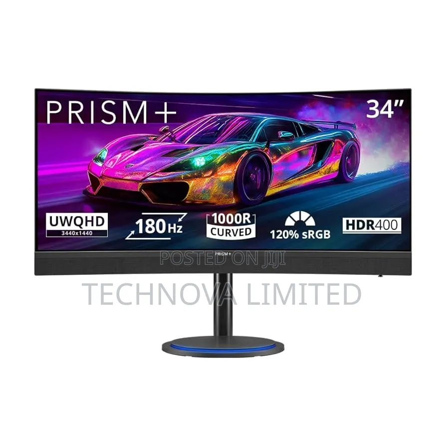 PRISM+ X340 PRO EVO |34" 180Hz Curved Ultrawide 21:9 Gaming Monitor