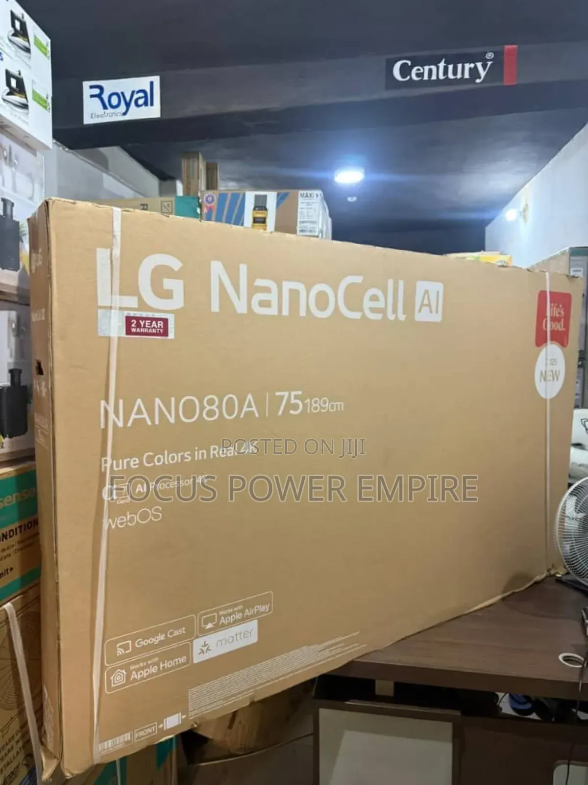 Original Nano80A LG 75inche Smart TV Frameless Life Is Good