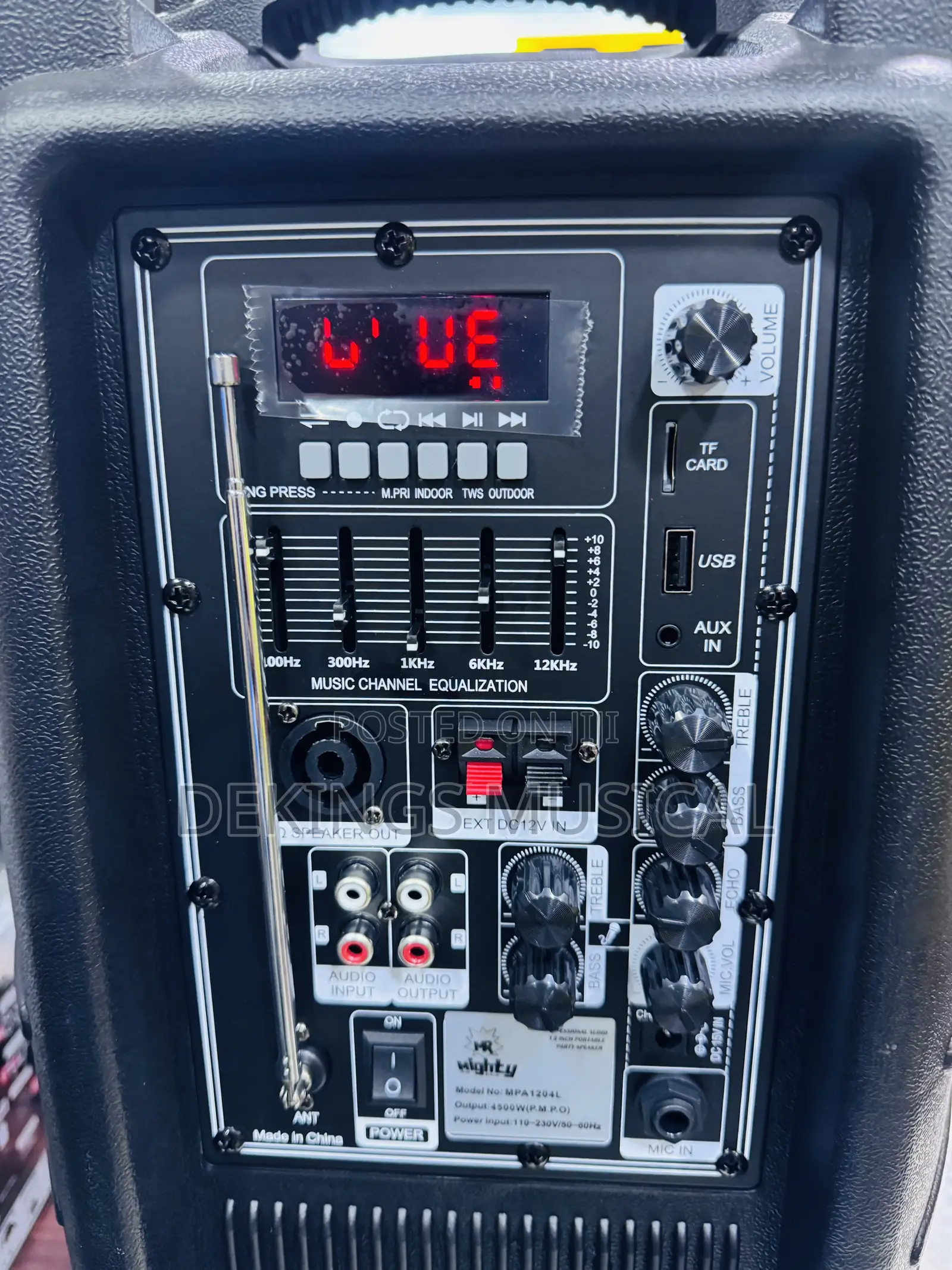 Mr Mighty 12 Inches Rechargeable Pa System Big Batterg