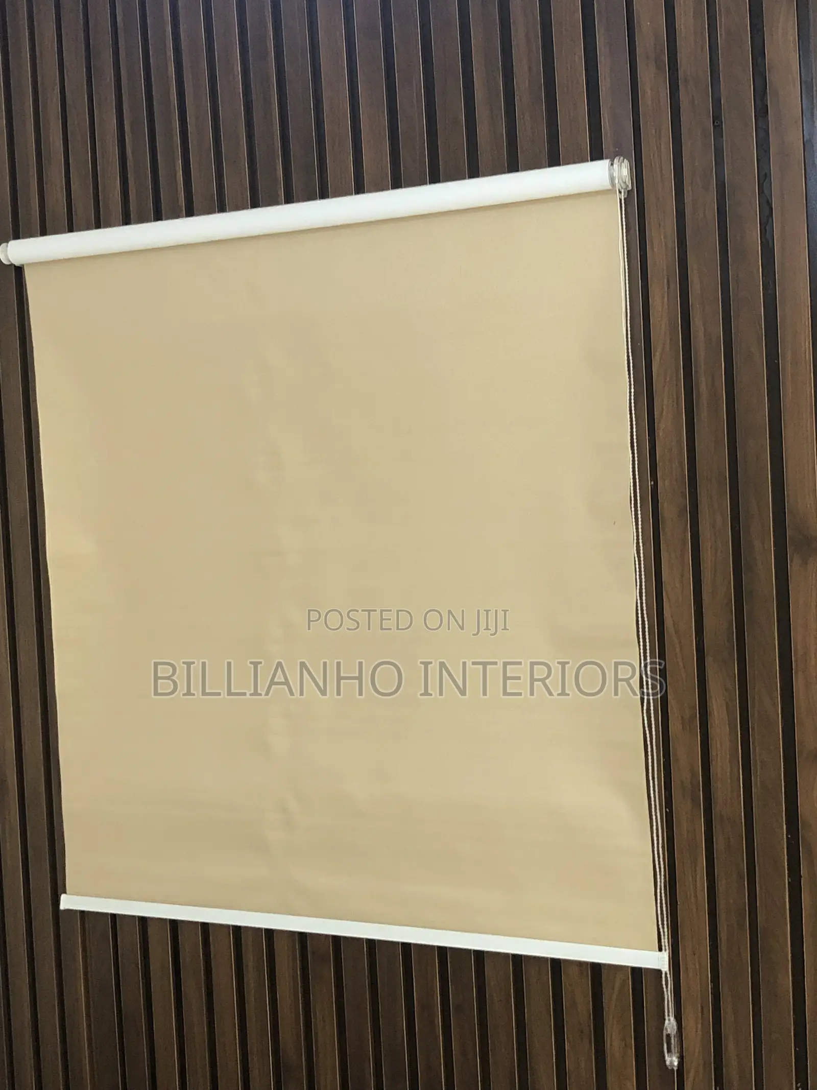 Deep Cream Open Rail Roller Blinds