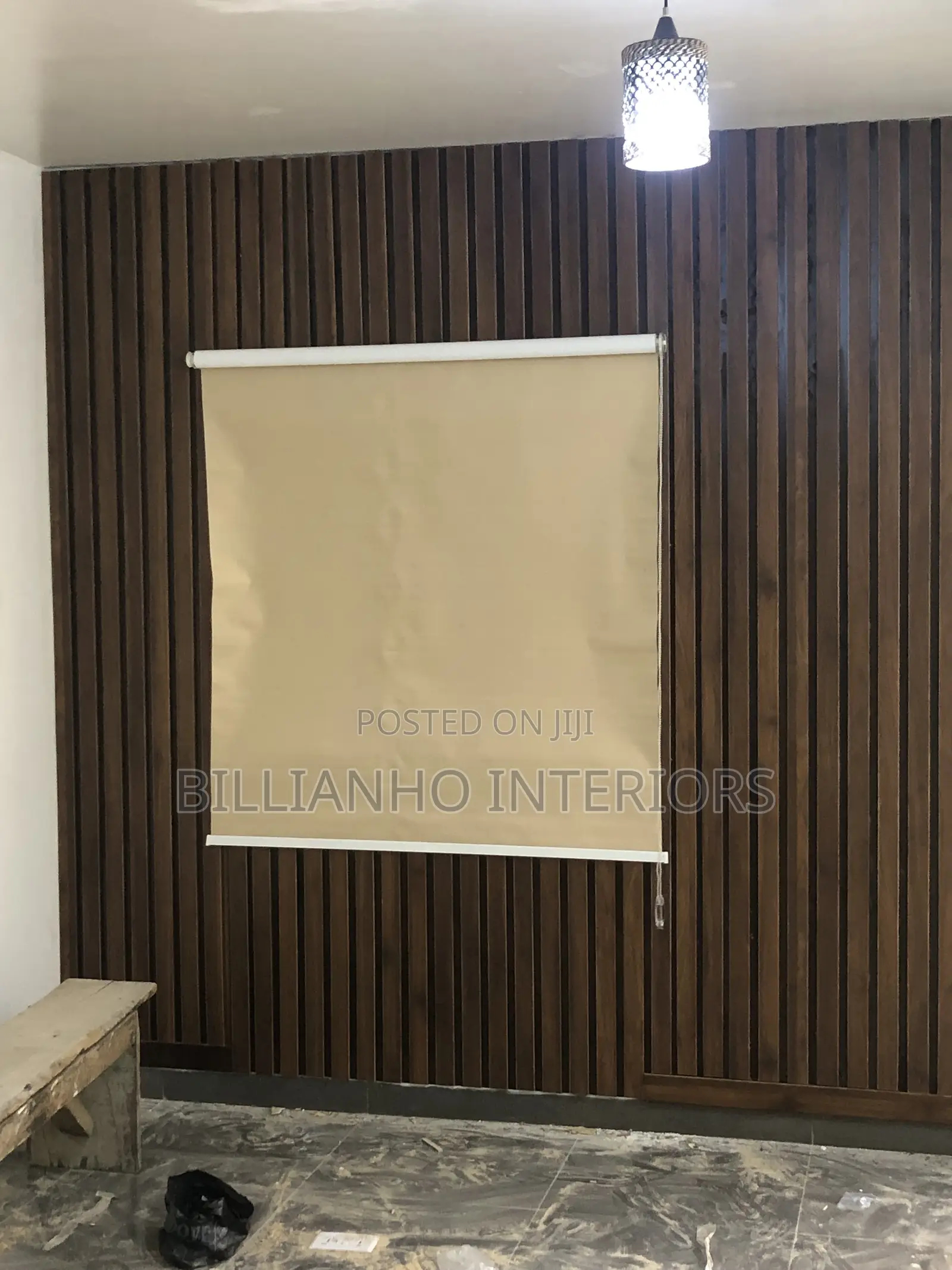 Deep Cream Open Rail Roller Blinds