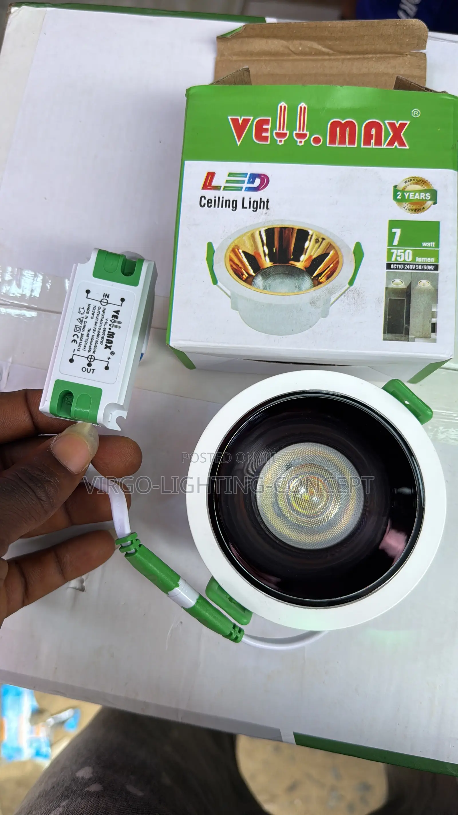 Vellmax 7-Watt LED COB Ceiling Spot Light