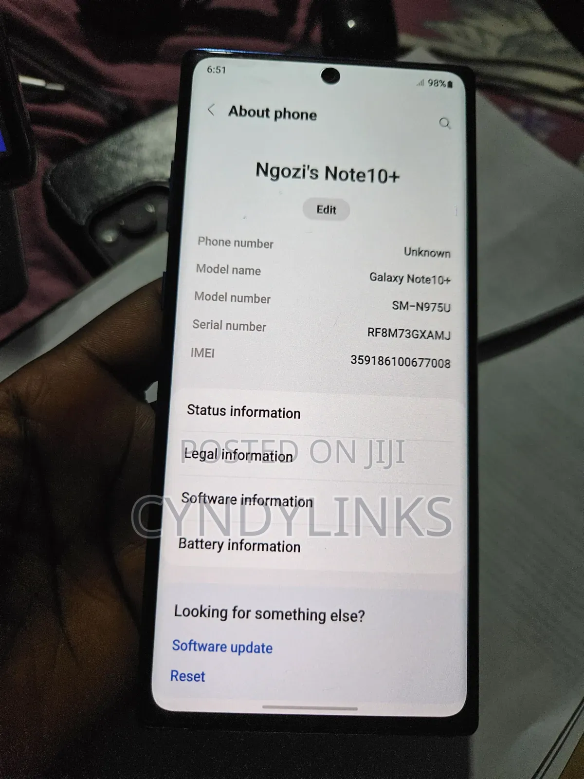 Samsung Galaxy Note 10 Plus 256 GB Blue