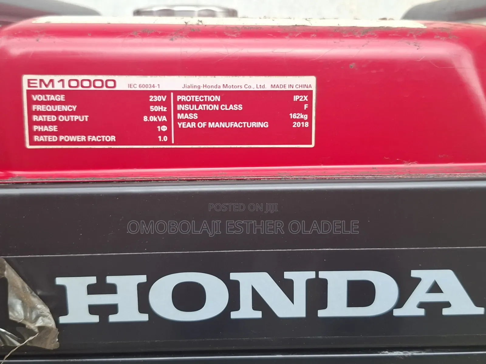 Honda Generator EM10000 8.0kva for Sale