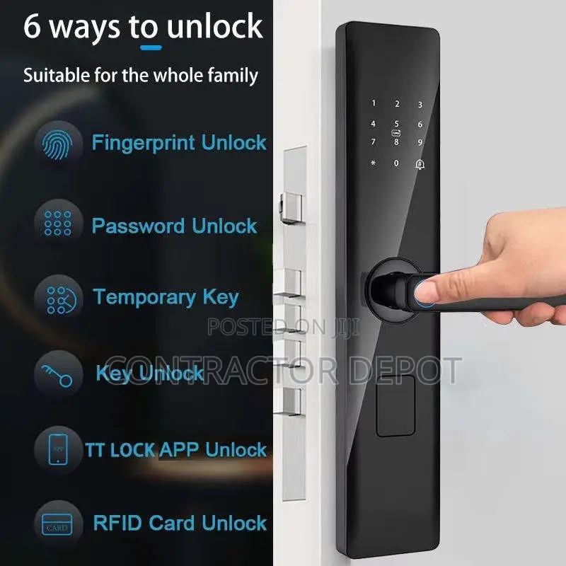 TTlock Smart Digital Door Lock With Fingerprint Password Card and Key