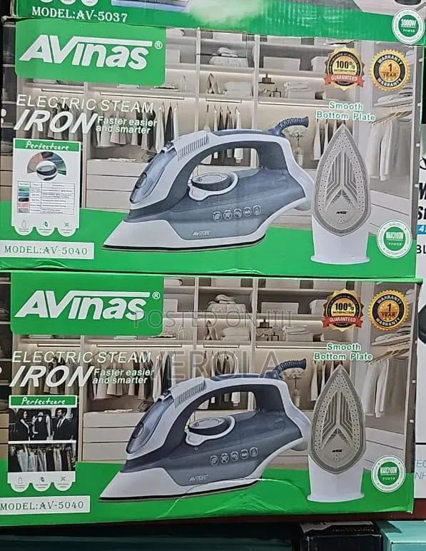 New AVinas Electric Steam Iron (Model: AV-5040)
