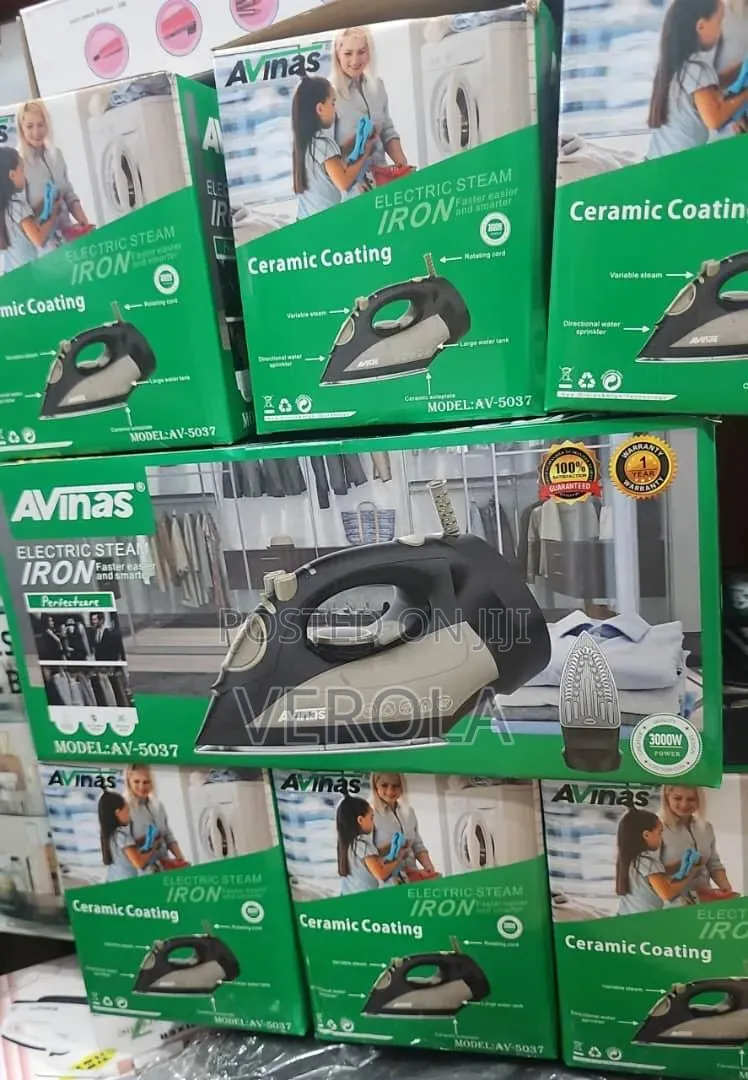 New AVinas Electric Steam Iron (Model: AV-5037)