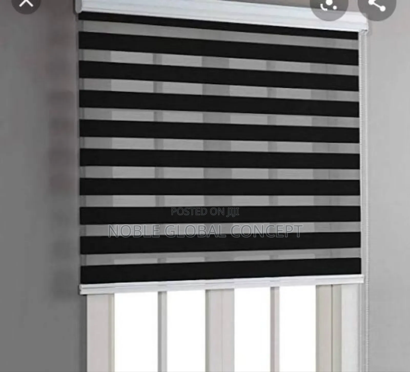 Black Window Blind