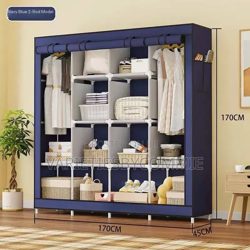 12 Compartments With 4 Doors Strong Dustproof Wardrobe
