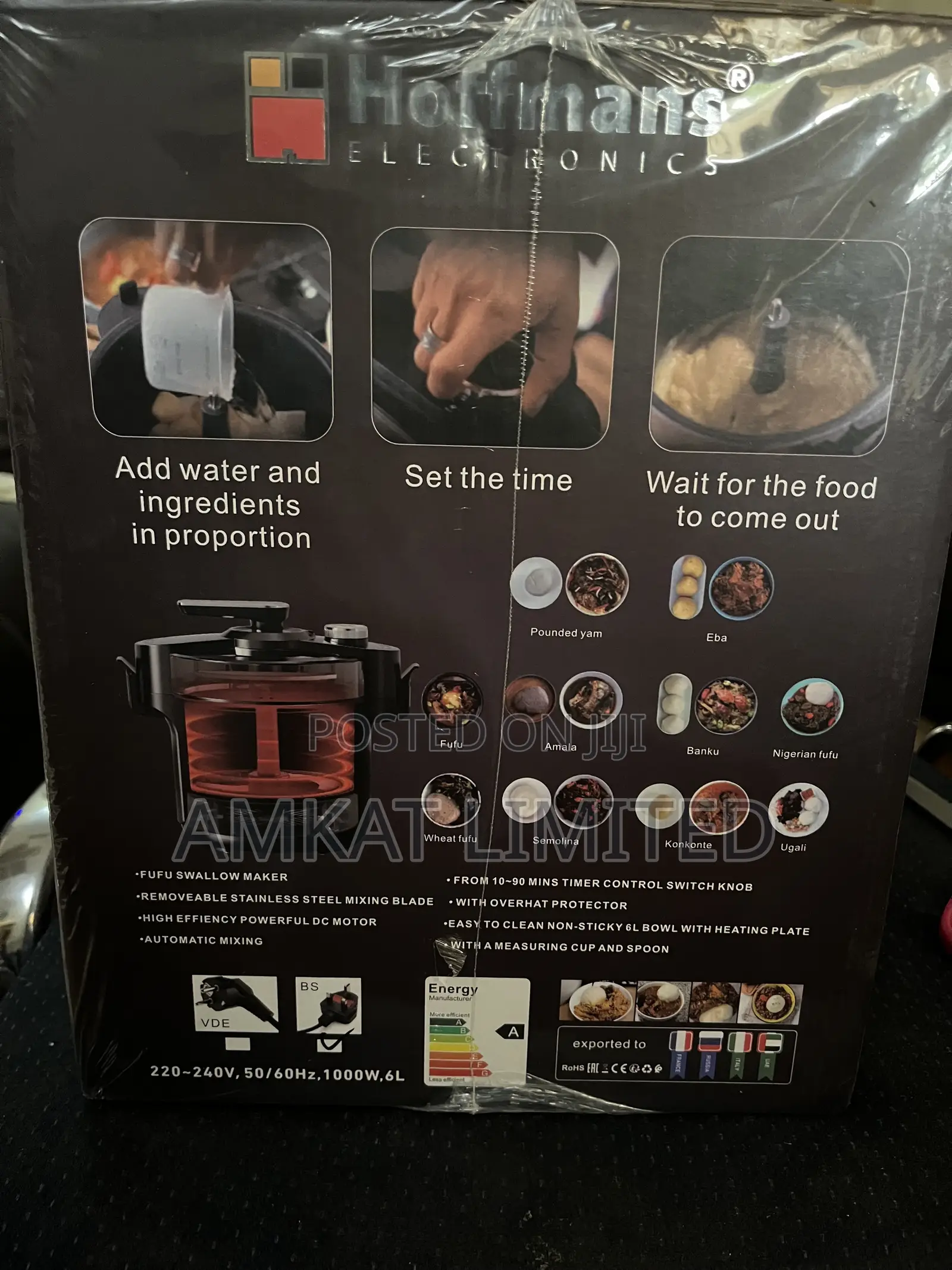 Hoffmans (Fufu Swallow Maker) -Black and Red Colour