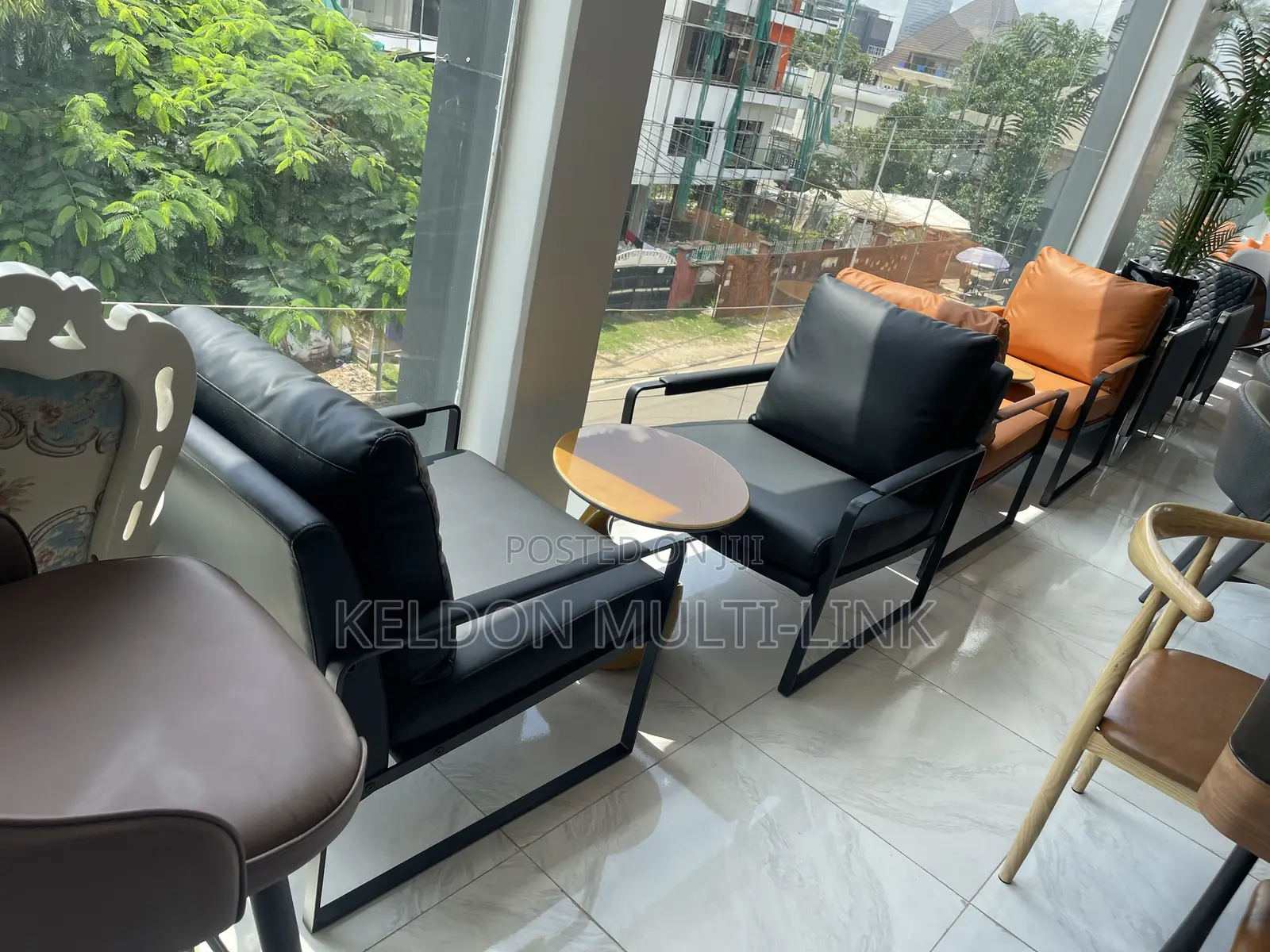 Balcony Single Seater’s Made of Leather , for Ur Corridor and Balcony
